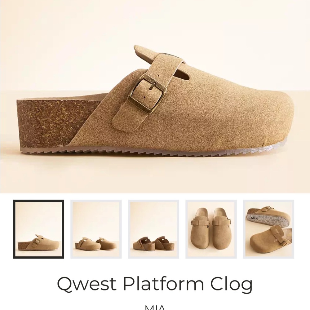 MIA Tan Platform Clog